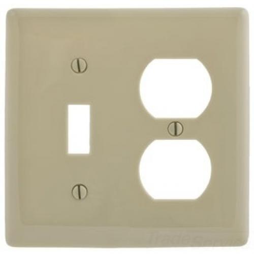 WALLPLATE, 2-G, 1) DUP 1) TOG, IV